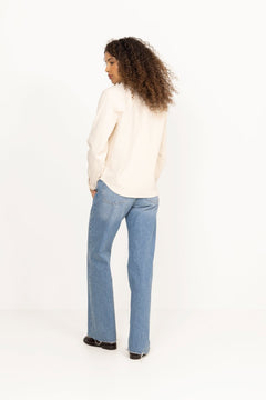 Relaxed Ebba Denim Shirt - Egret