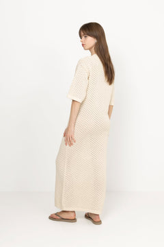 Ivy 2/4 Knit Structure Dress - Birch