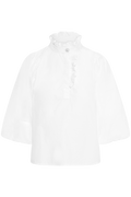 Ella Blus - Sugar White Poplin