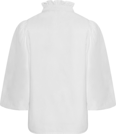 Ella Blouse - Sugar White Poplin