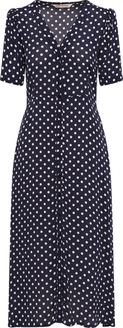 Angela Dress - Polka Blue