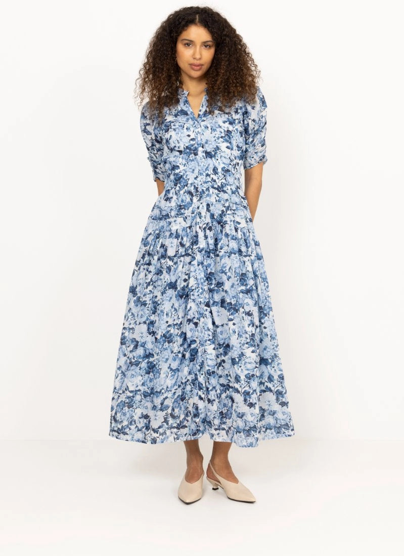 Fabienne Dress - Bleu De France