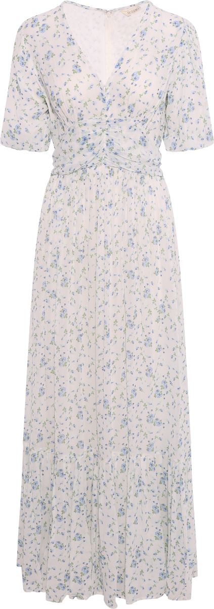 Leonora Dress - Blue Fleur Georgette