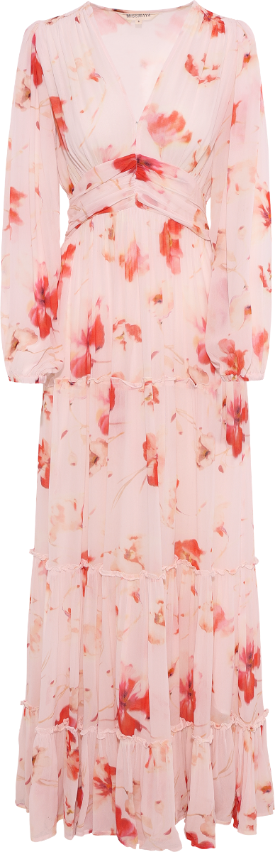 Noor Maxi Dress - Rose Bloom
