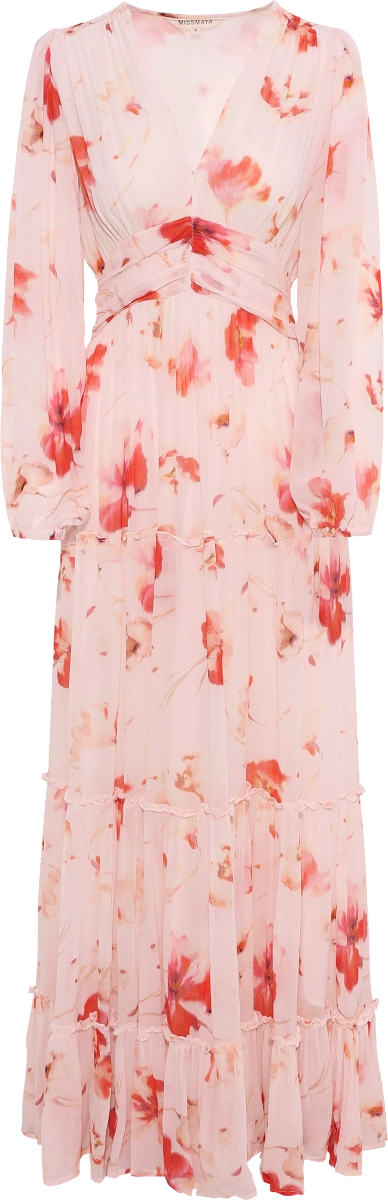Noor Maxi Dress - Rose Bloom
