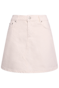 Denim Mini Skirt - Vit