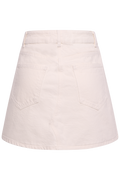 Denim Mini Skirt - Vit