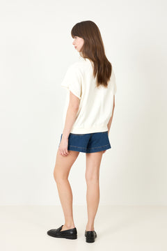 Yasnema Hmw Denim Shorts - Medium Blue Denim