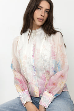 Yasflorence Ls Shirt - Pristine Florence Aop