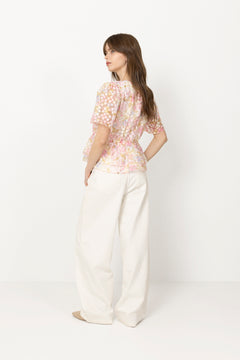 Yasleanna Ss Top - Pristine Leanna Aop