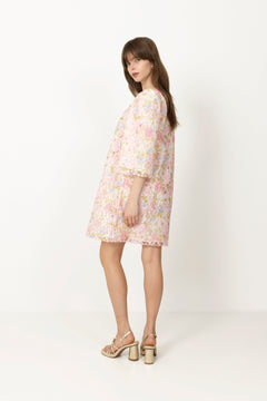 Yasleanna 3/4 Dress - Pristine Leanna Aop