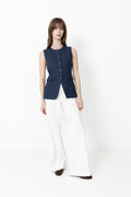 Yasagana Linneväst - Navy Blazer