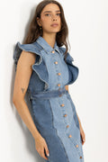 Yascawi SL Denim Långklänning