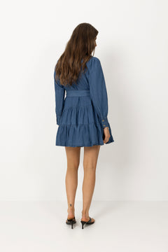 Latifana Denim Dress - Blue