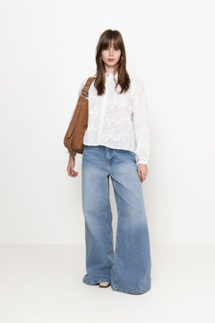 Oda Deco Emb Shirt - White