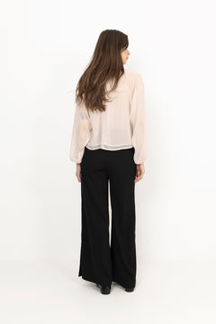 Patti Double Dot Blouse - Creme