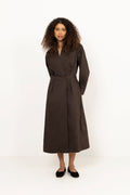 Ottana Poplin Dress - Chokladbrun