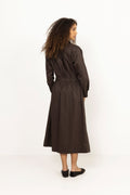 Ottana Poplin Dress - Chokladbrun