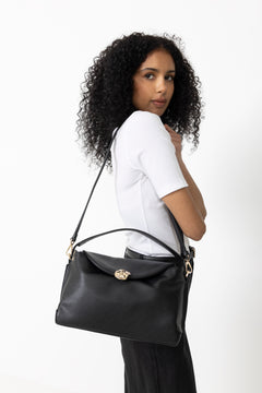 Hanna Grande Bag - Grained Leather Black