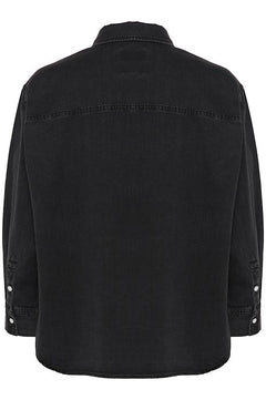 CollettePW SH - Washed Black Denim