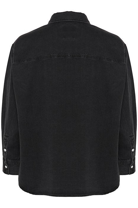 CollettePW SH - Washed Black Denim