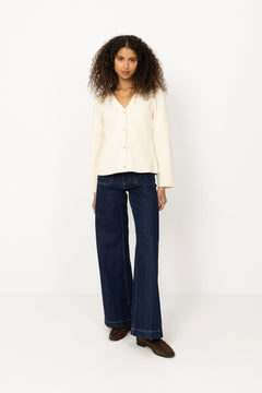 Milano V-Neck Cardigan - Macadamia