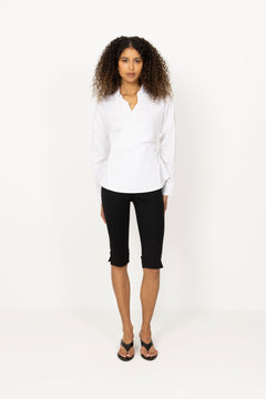 Stretch Capri Pants - Jet Black