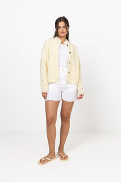 Alphagz Short Cardigan - Frozen Dew Mélange