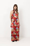 Gzsigrida P Silk Dress - Dessert Flower Multi