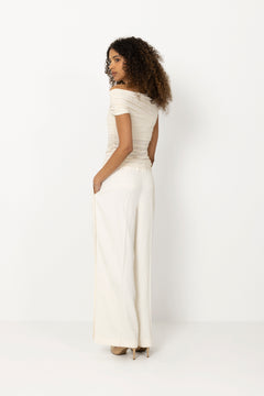 Gzlaily Off Shoulder Top - Egret
