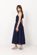 Luce Midi Dress - Vintage Navy