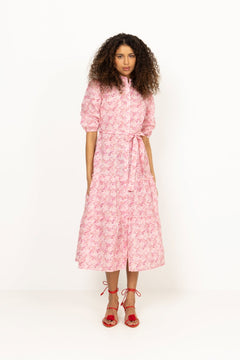Kate Long Dress - Rose/Hot Pink