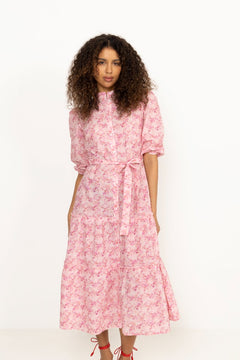 Kate Long Dress - Rose/Hot Pink