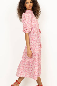 Kate Long Dress - Rose/Hot Pink