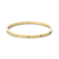 Fiona - Crystal Bangle Armband - Guld
