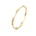 Fiona - Crystal Bangle Armband - Guld