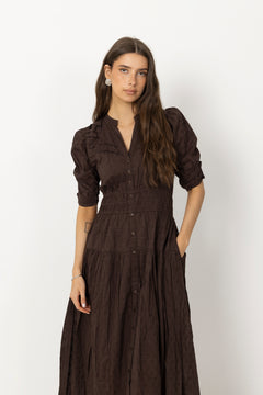 Fabienne Dress - Espresso
