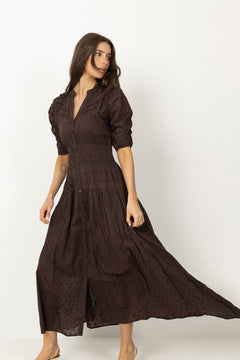 Fabienne Dress - Espresso