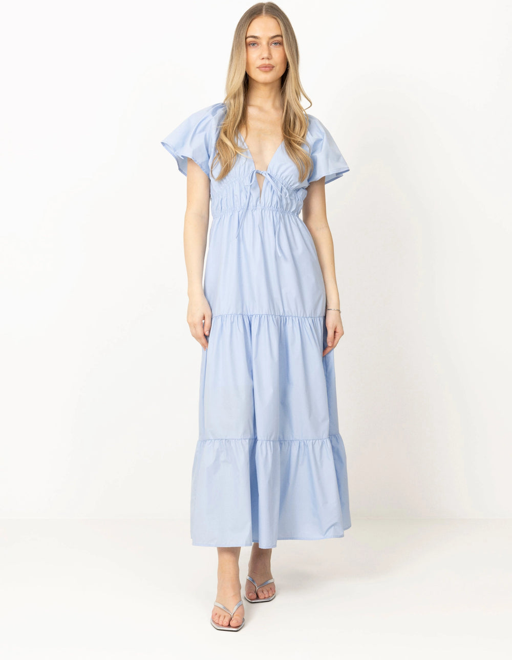 Fransisko Maxi Dress - Light Blue