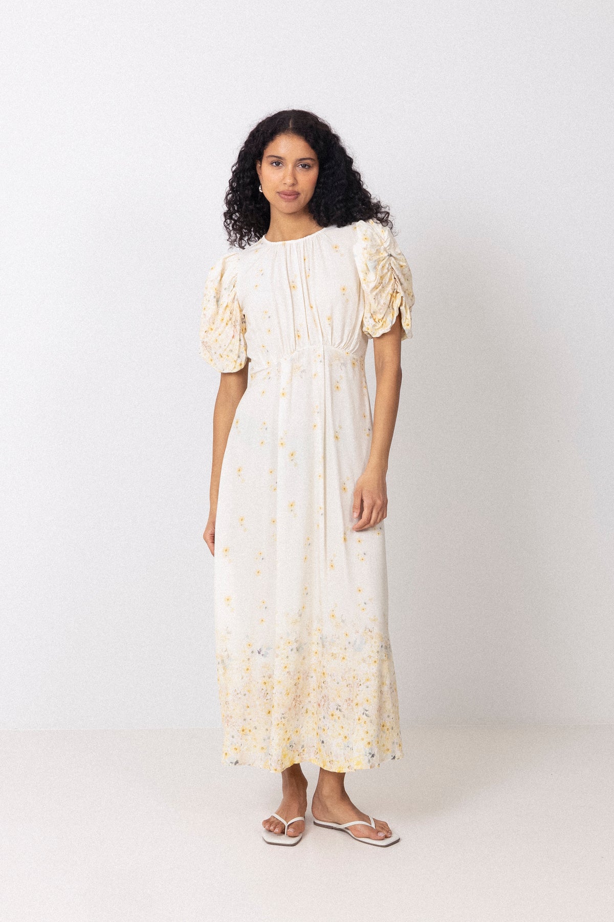 Botanic Dress - Pale Yellow