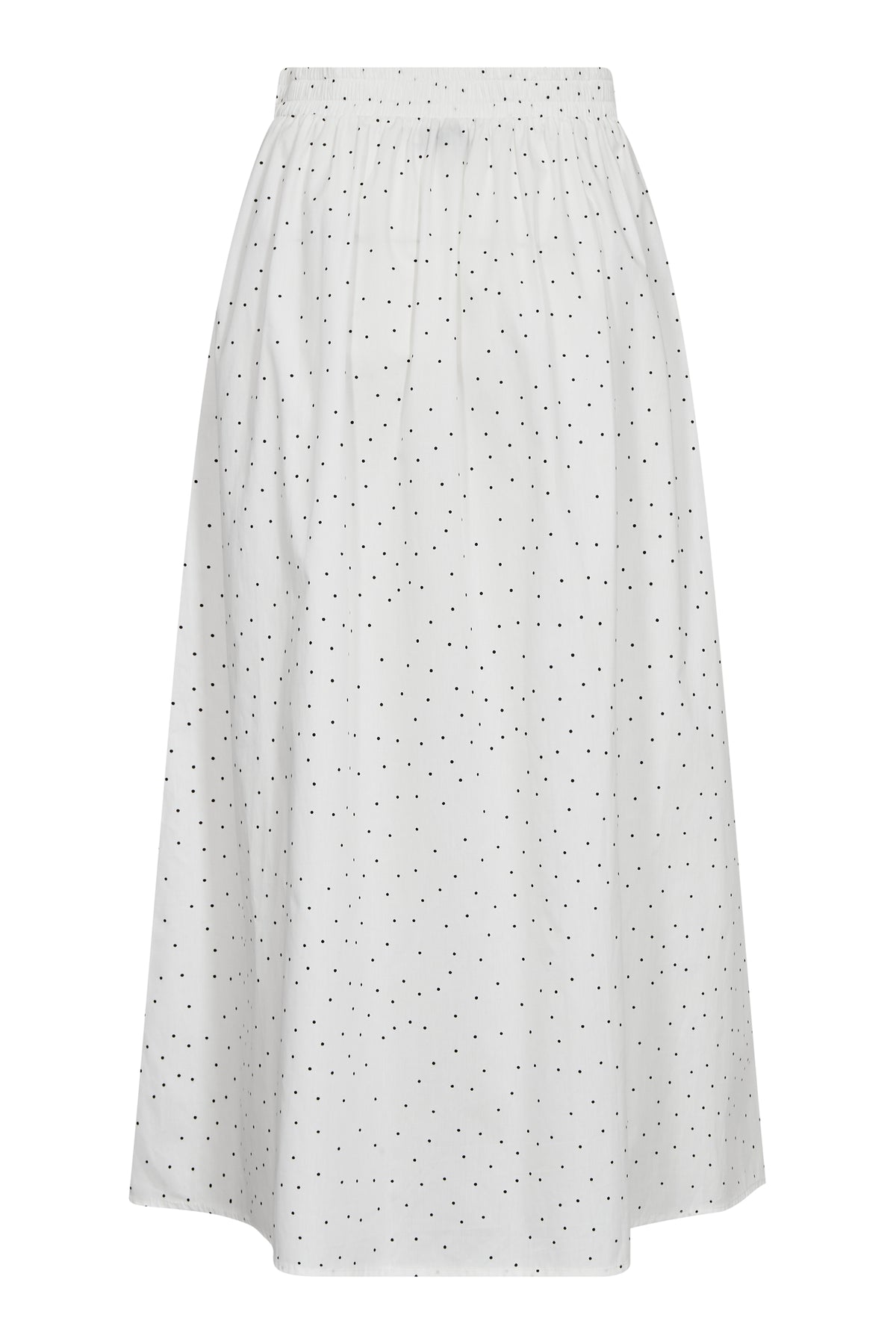 Aida Kjol - White/Black Dot