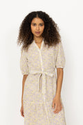 Kate V-Neck Long Dress - Lila/Gul