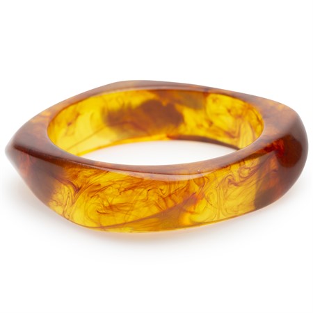 Duni Bangle Armband - Tortoise Brown