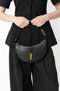 Polo Id Calfskin Mini Shoulder Bag - Black