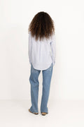 Classic Fit Linen Shirt - Oxford Blue