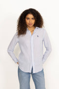Classic Fit Linen Shirt - Oxford Blue