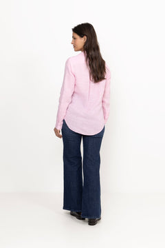 Classic Fit Linen Shirt - Carmel Pink