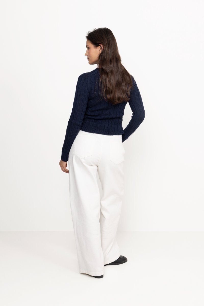 Polo Ralph Lauren Julianna Long Sleeve Cotton Pullover - Hunter Navy