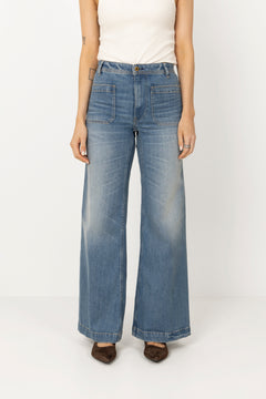 Woven Flare Pants - Arlit Wash