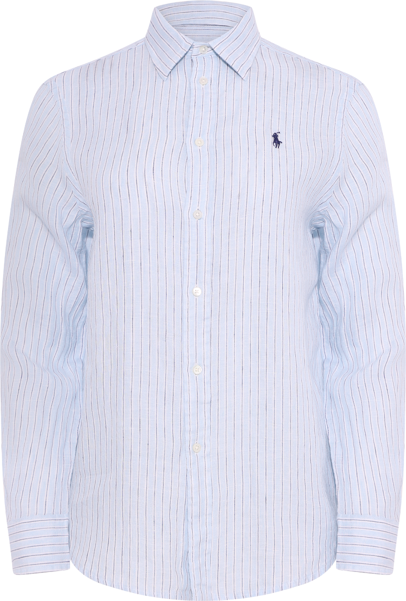 Woven-Sport Shirt - Lt Blue/White
